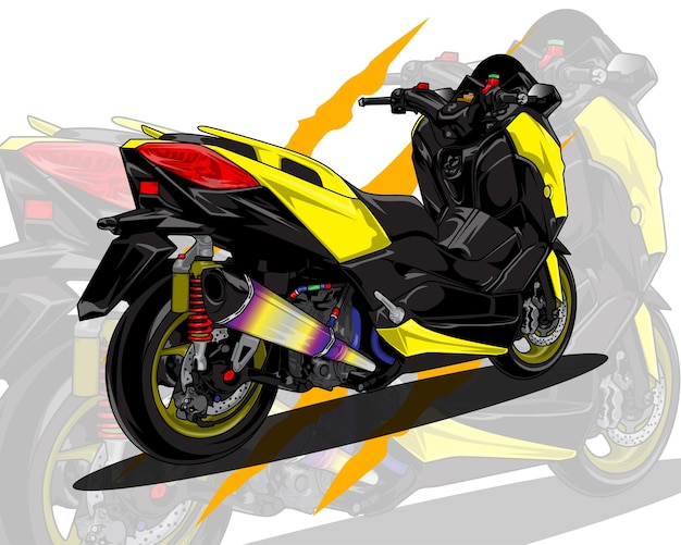 Scooter motorbike vector illustration