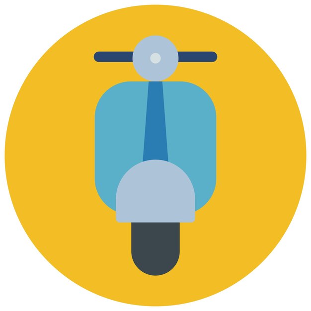 Scooter motorcycle icon