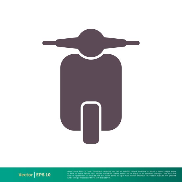 Scooter Pictogram Vector Logo Sjabloon Illustratie Ontwerp Vector Eps 10