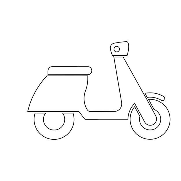 Scooter pictogram vector