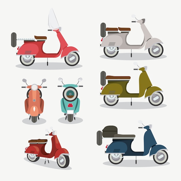 Scooter stijl ontwerp