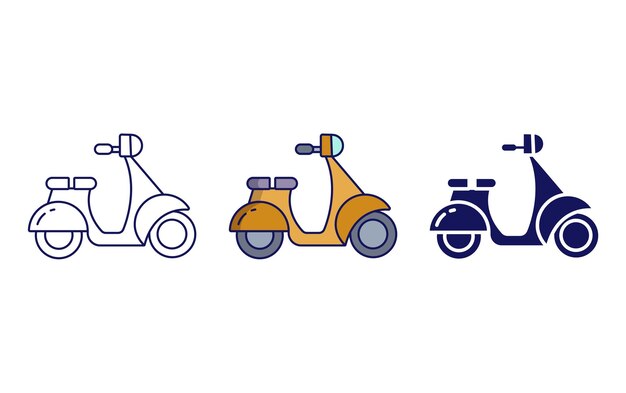 Scooter vector icon