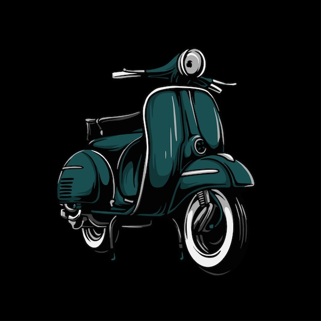 Scooter vectorillustratie