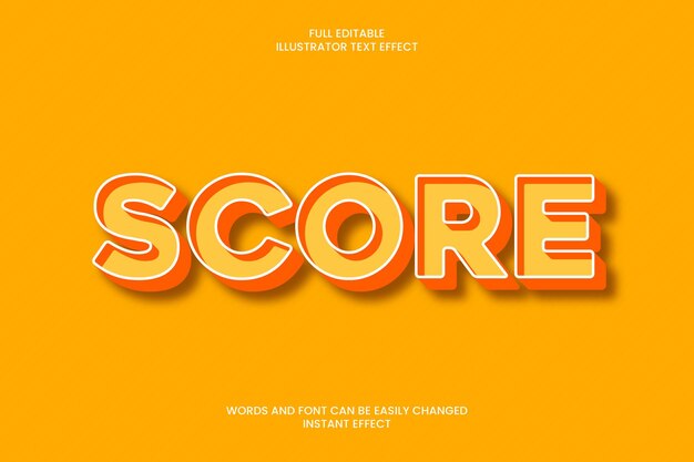 Score text effect