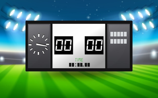 Vector scorebord in het stadion