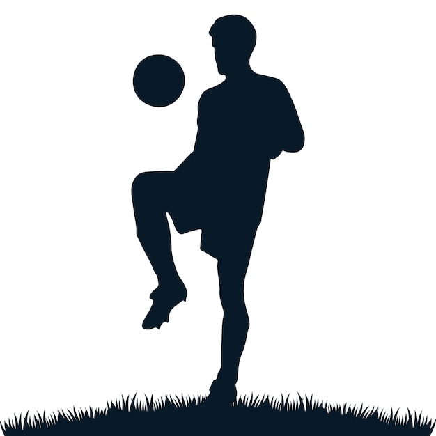 Scorer football silhouette vector