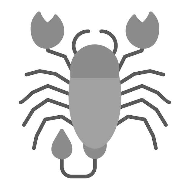 Иллюстрация с плоским скорпионом