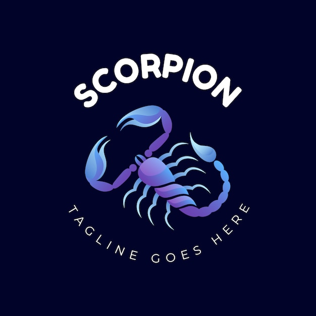 Vector scorpion branding logo sjabloon