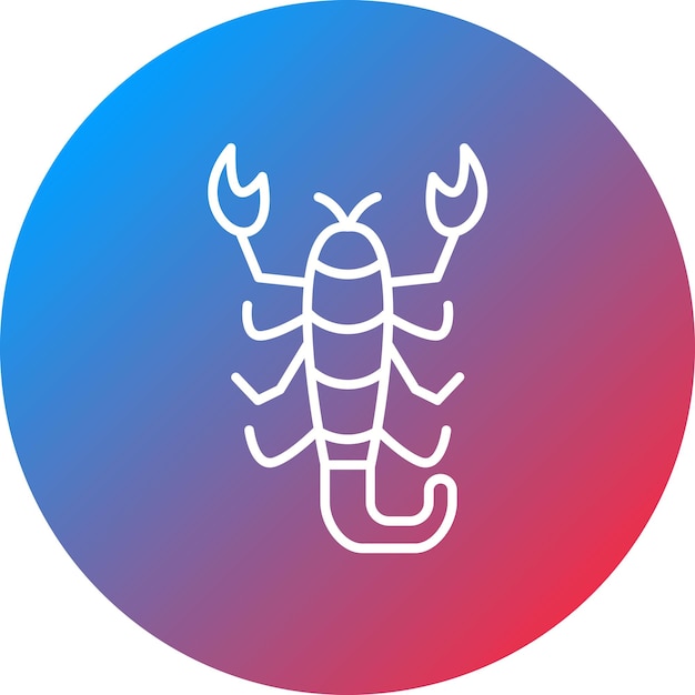 Vector scorpion icon vector image can be used for desert