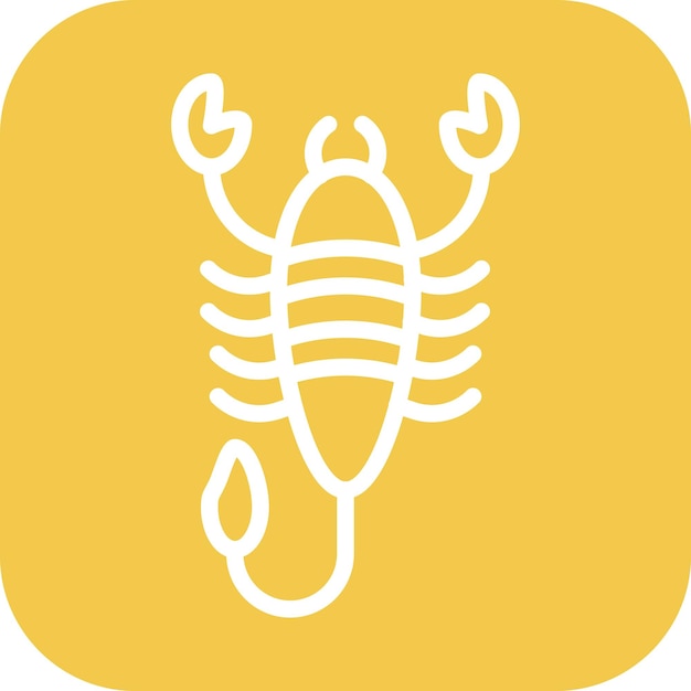 Vector scorpion icon vector image can be used for rainforest