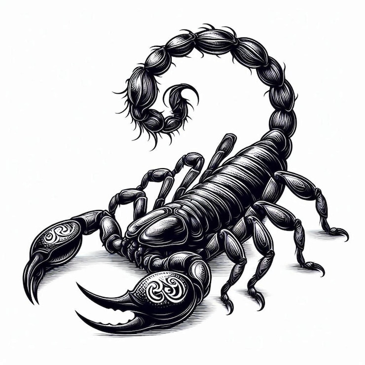 Vector scorpion vector cartoon illustration
