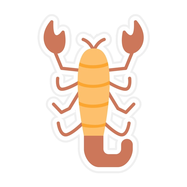 Scorpion vector icon Can be used for Desert iconset