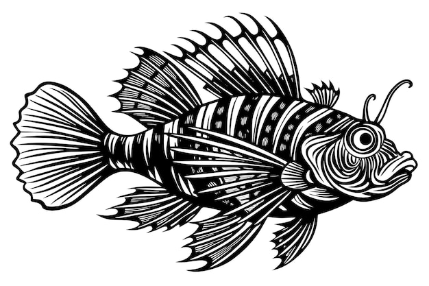 scorpionfish vector