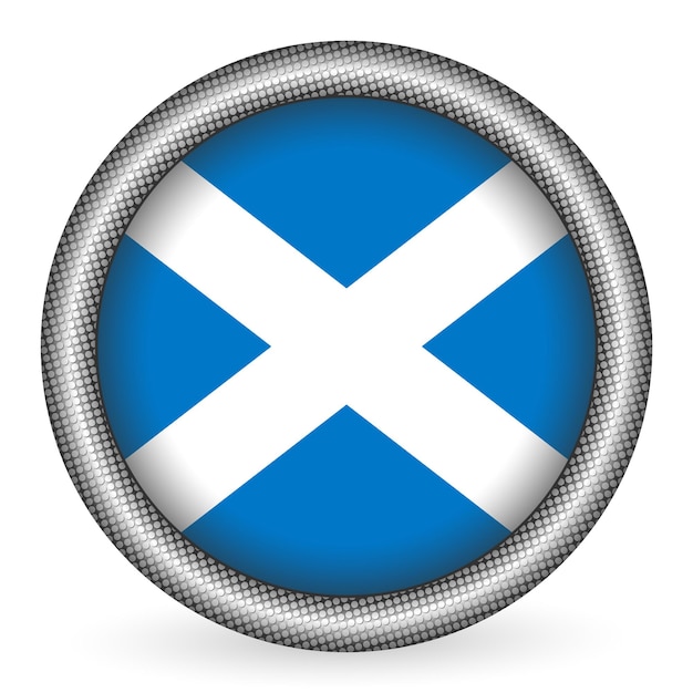 Vector scotland flag button