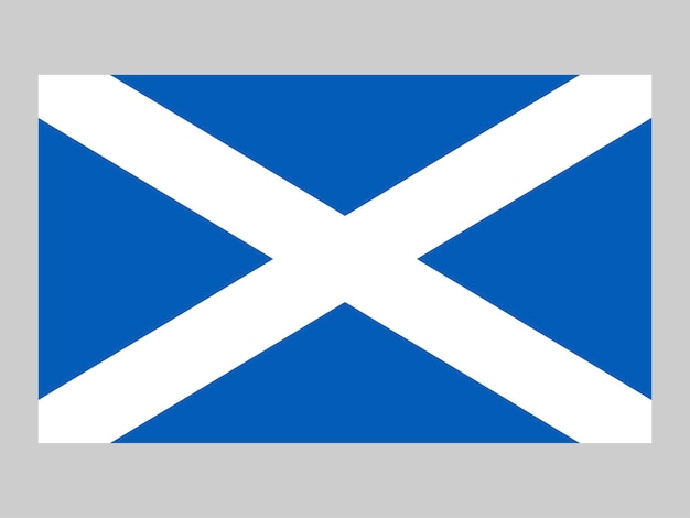 Vector scotland flag official colors and proportion vector illustration