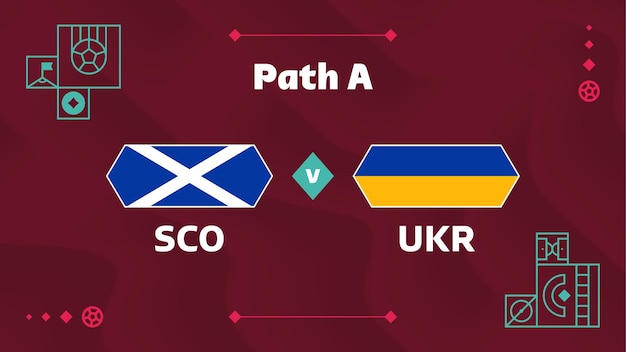 Scotland vs Ukraine match Playoff Football 2022 championship match versus teams