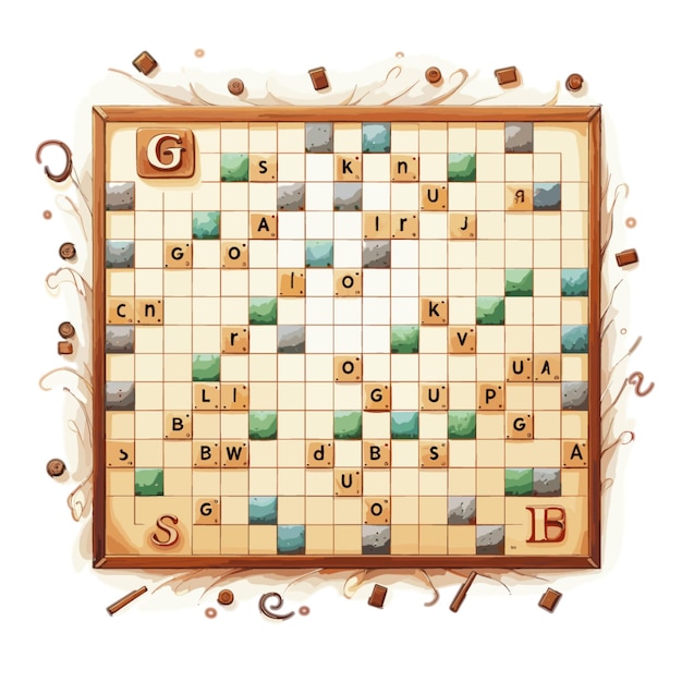 Вектор scrabble на белом фоне