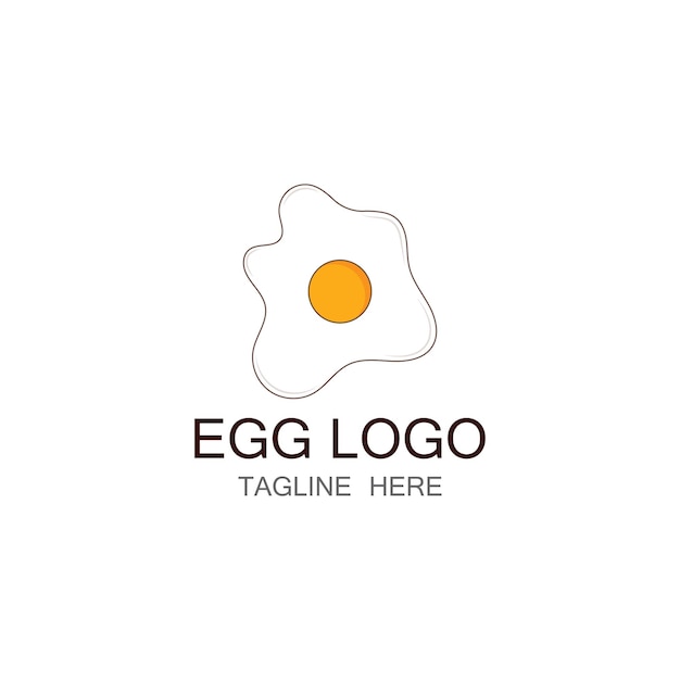 scrambled egg logo design template