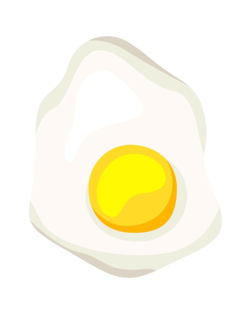 Vector scrambled eggs food icon vector illustration