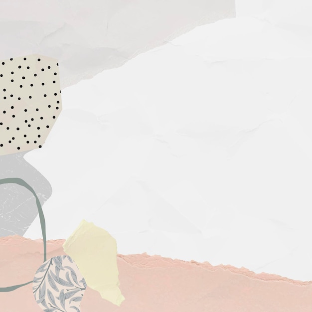 Vector scrapped paper pattern background vector