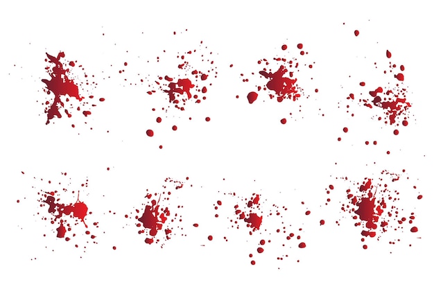 scratch set of blood claw background