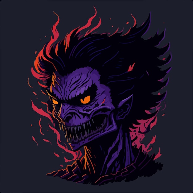 Vector screaming banshee a creepy tshirt design with a ghostly banshee screaming in the darkness