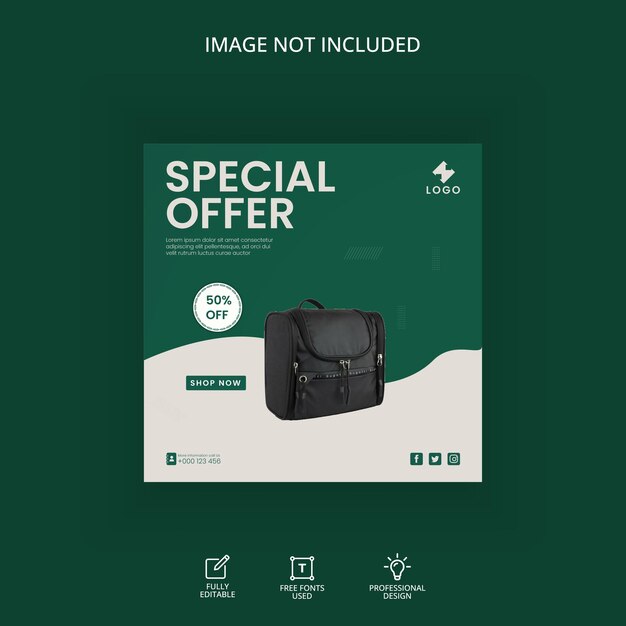 A screen that says special offer on it