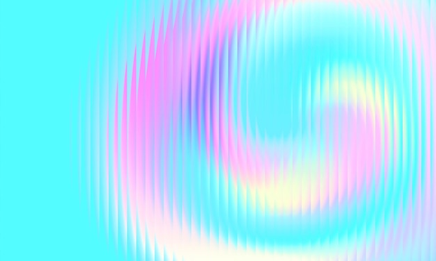 a screen with colorful lines and a circle on it