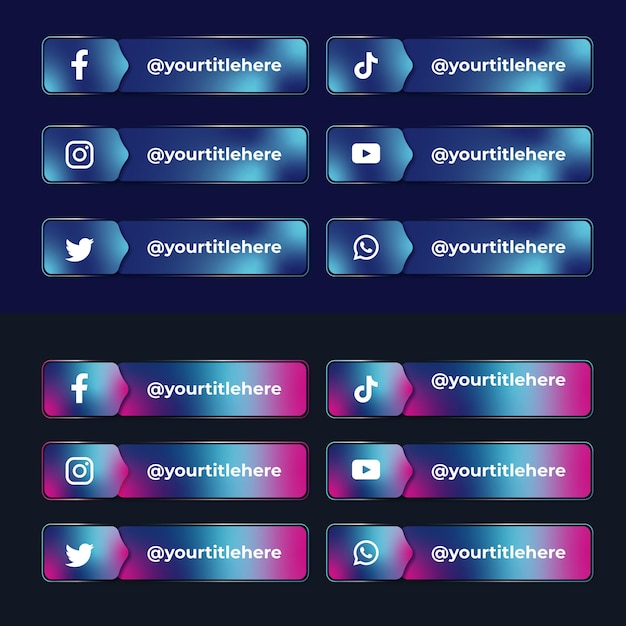 A screen with a lot of different social media icons