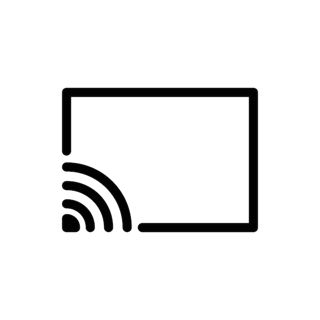 Screencast Icon outline set collectie of pack