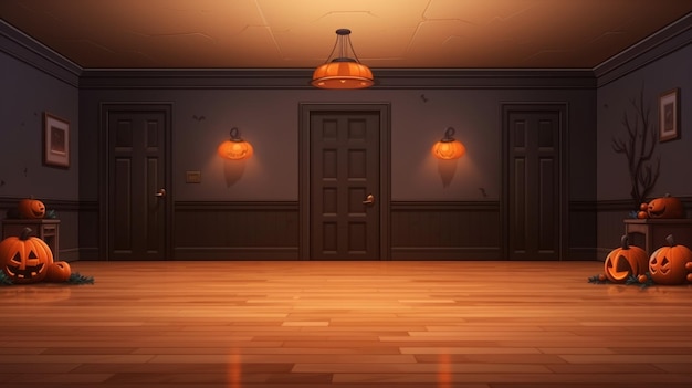Vettore uno screenshot di una stanza con una porta e una luce sul muro