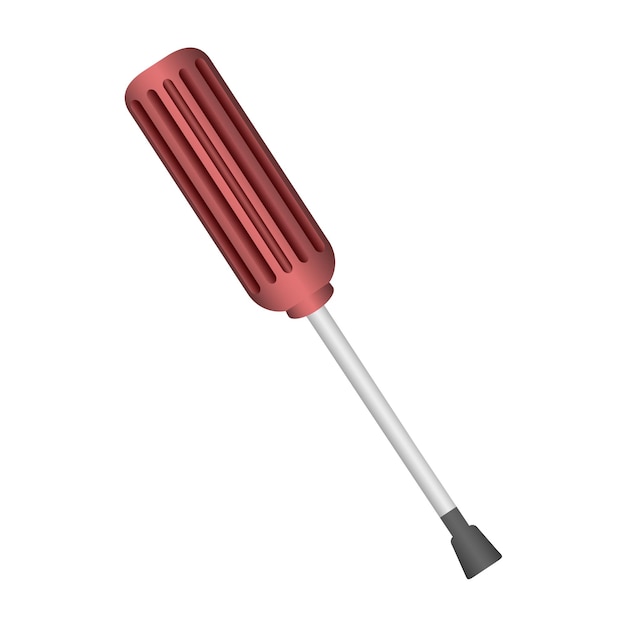 Screw-driver Icon - realistic vector illustration. EPS10 file