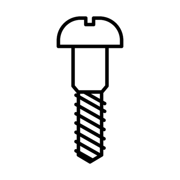 Vector screw icon vector on trendy design