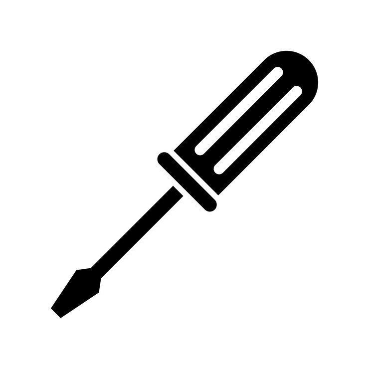 Vector screwdriver icon vector design template simple and clean
