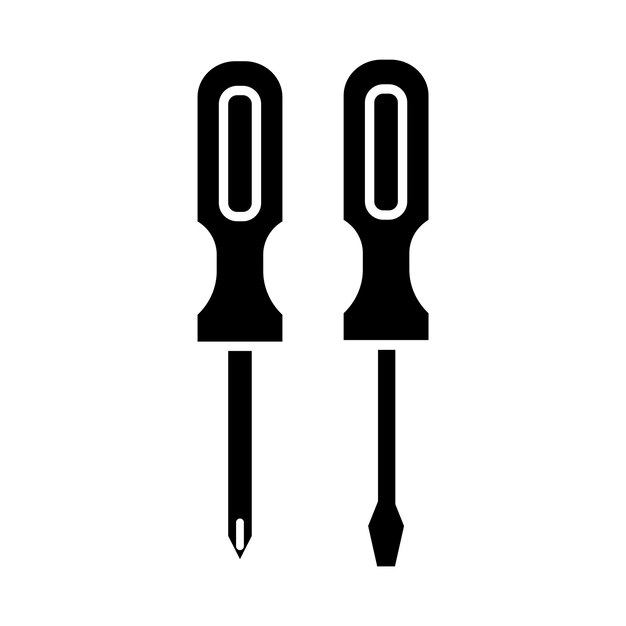 Vector screwdriver icon vector on trendy design