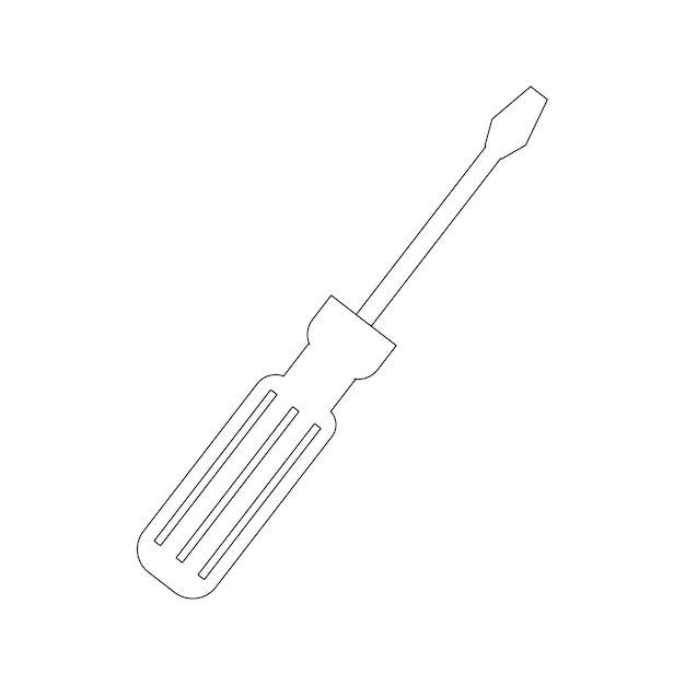 Screwdriver logo stock vektor