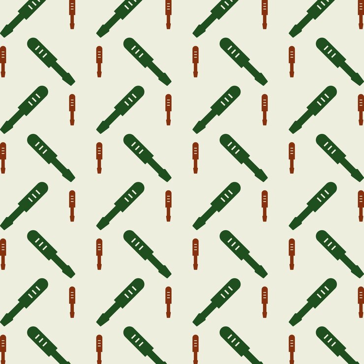 Vector screwdriver natural color repeating trendy pattern vector illustration background