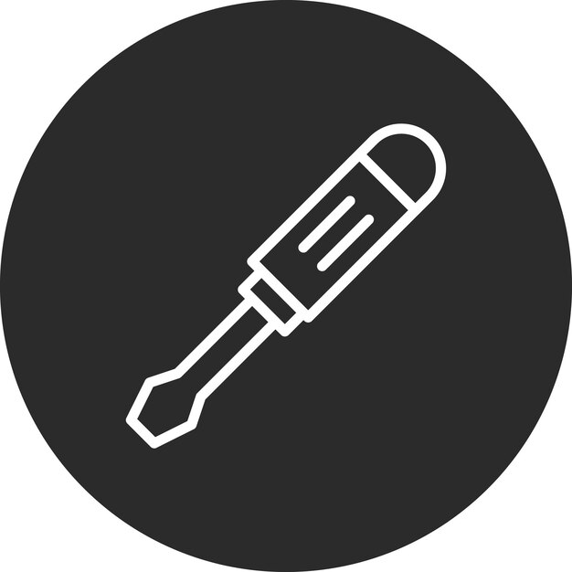 Screwdriver vector icon illustration of business startup iconset