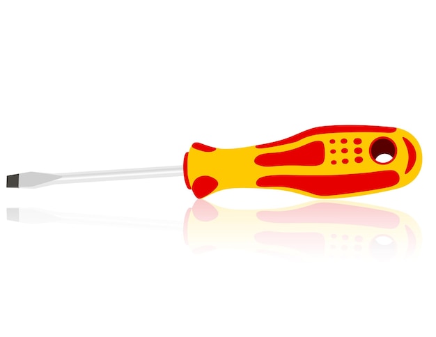 Screwdriver with a colored pen