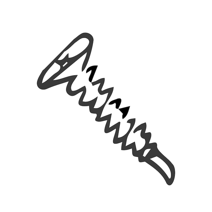 Vector screws nails isolated on a white background vector illustration metal screw vector sketch illustr