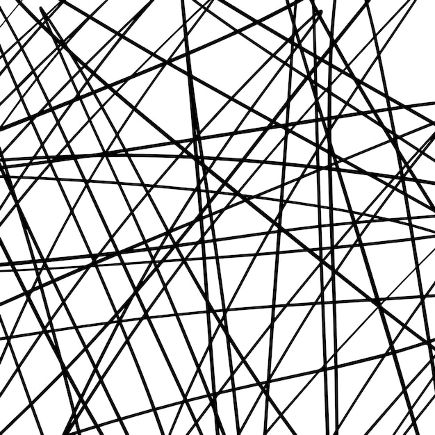 Scribble lines hand drawn seamless pattern