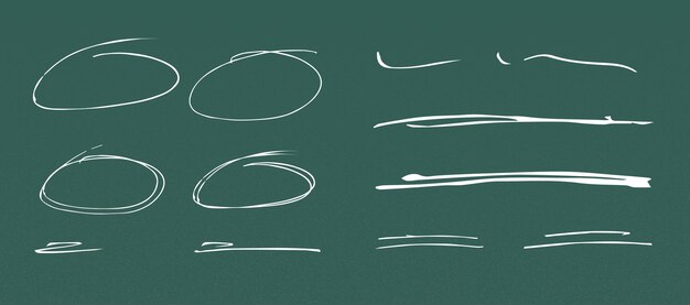 Vector scribbles lines bubbles