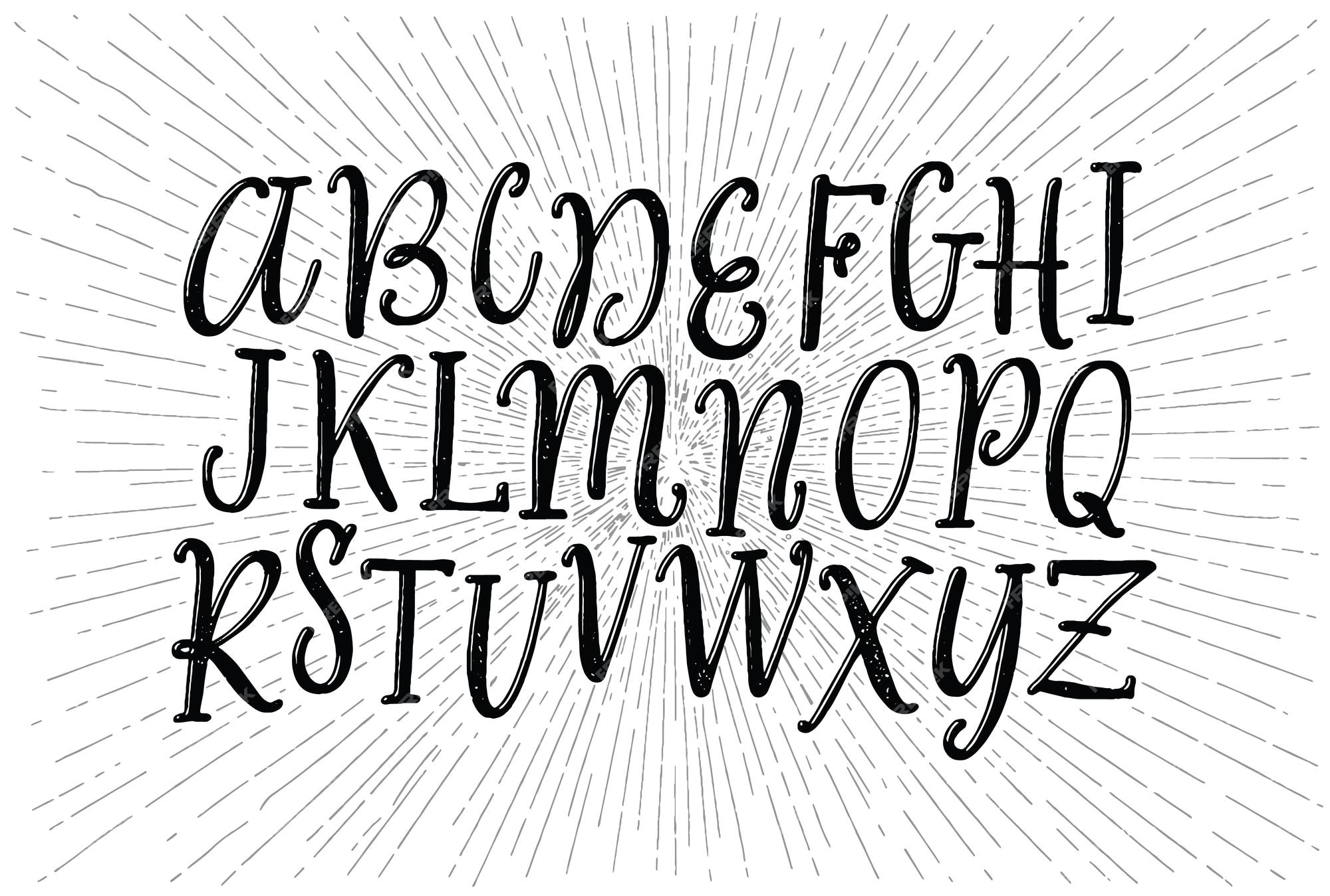 clicker script font  Hand lettering fonts, Hand lettering alphabet fonts,  Lettering alphabet handwritten