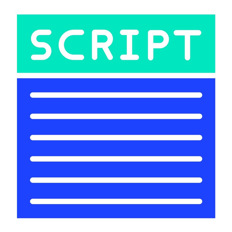 Vector script vector icon design illustration