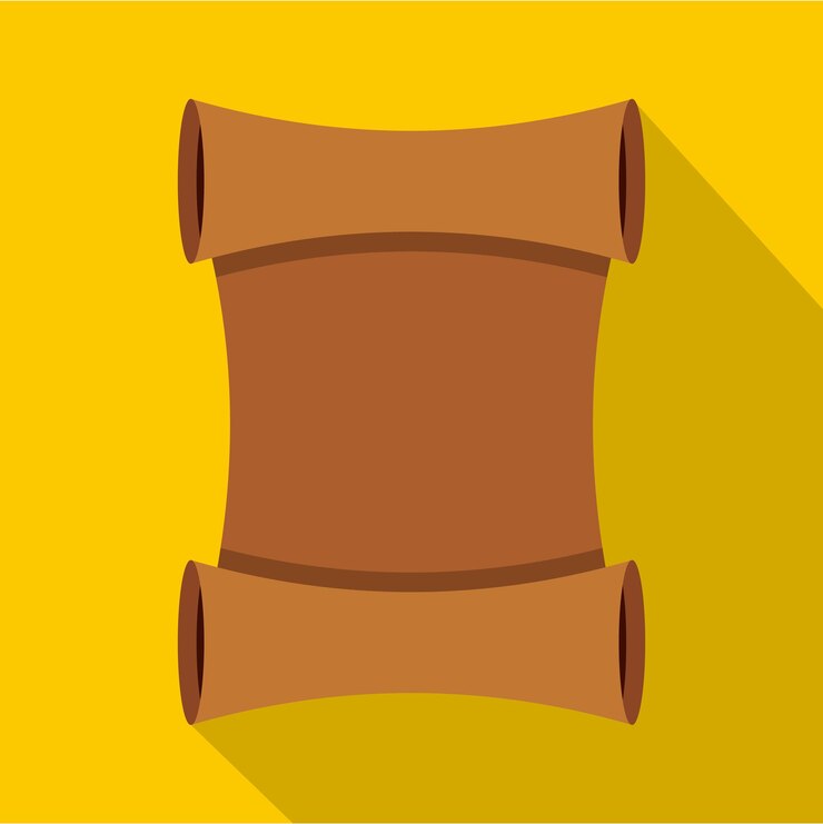 Vector scroll icon flat illustration of scroll vector icon for web