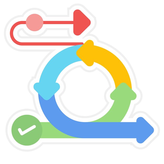 Scrum Flat Illustration