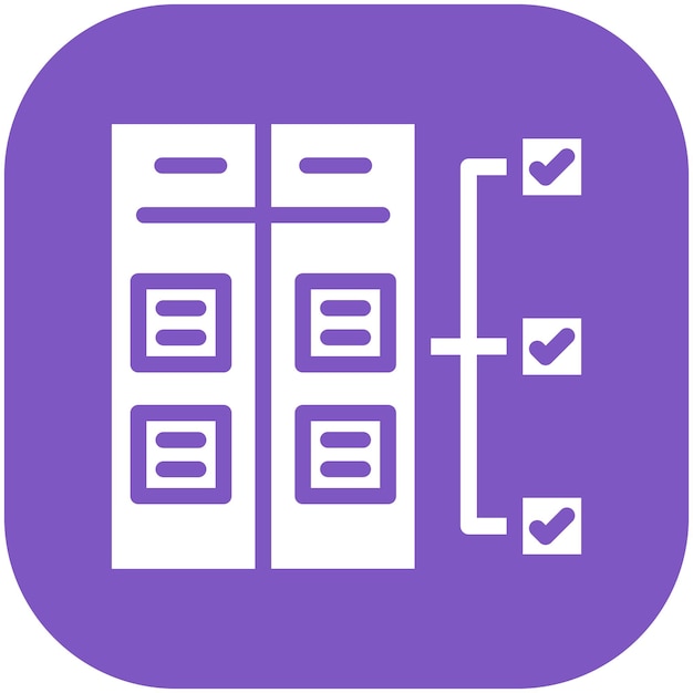 Scrum Tasks vector icon illustration of Project Management iconset