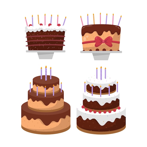 우아 한 장식 을 가진 맛있는 초콜릿 생일 케이크