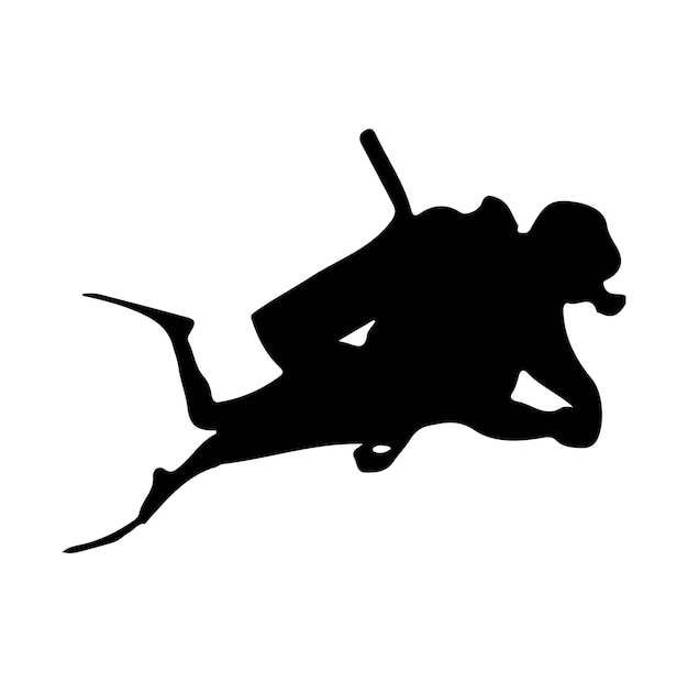 Premium Vector | Scuba diver vector vector scuba diver silhouettes