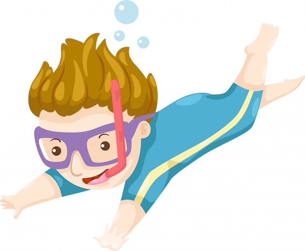 Scuba diver vector